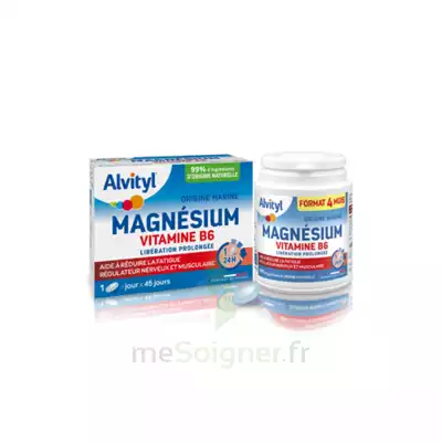 Alvityl Magnésium Vitamine B6 Libération Prolongée Comprimés Lp B/45 à DREMIL LAFAGE